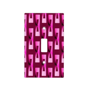 Art Deco Metallic Geometric - Orchid and Purple Light Switch Cover