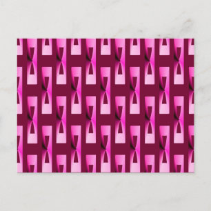 Art Deco Metallic Geometric - Orchid and Purple Postcard