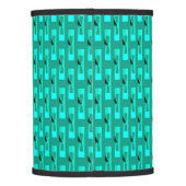 Art Deco Metallic Geometric - Peacock and Teal Lamp Shade (Back)