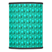 Art Deco Metallic Geometric - Peacock and Teal Lamp Shade (Front)