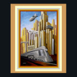 Art Deco Metropolis Theme Poster 16 x 20<br><div class="desc">Art Deco style Metropolis poster 16 x 20</div>