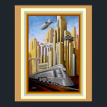 Art Deco Metropolis Theme Poster 16 x 20<br><div class="desc">Art Deco style Metropolis poster 16 x 20</div>