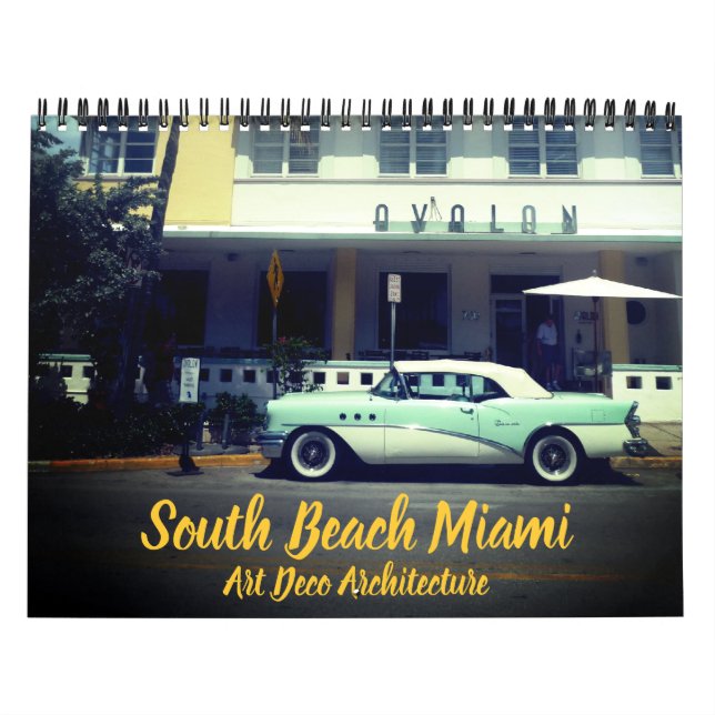 art deco miami 2026 calendar (Cover)