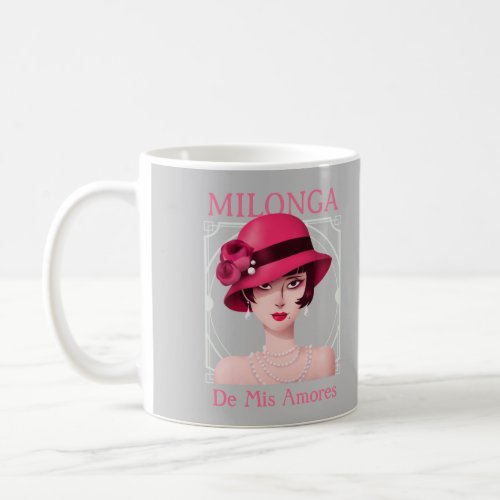 Art Deco Milonga De Mis Amores Tango Flapper Coffee Mug