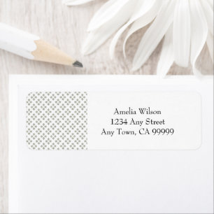 Art Deco Mini Stars Return Address Label