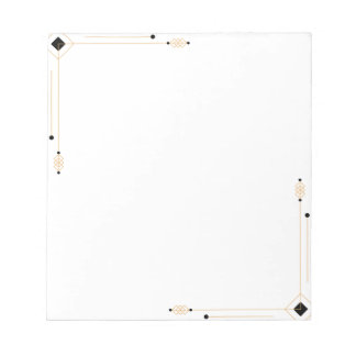 Art Deco Minimalist Notepad
