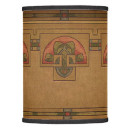 Art Deco, Mission or Craftsman Style Floral Frieze Lamp Shade