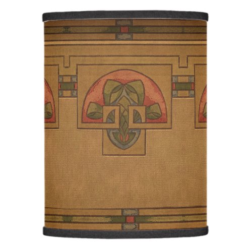 Art Deco Mission or Craftsman Style Floral Frieze Lamp Shade