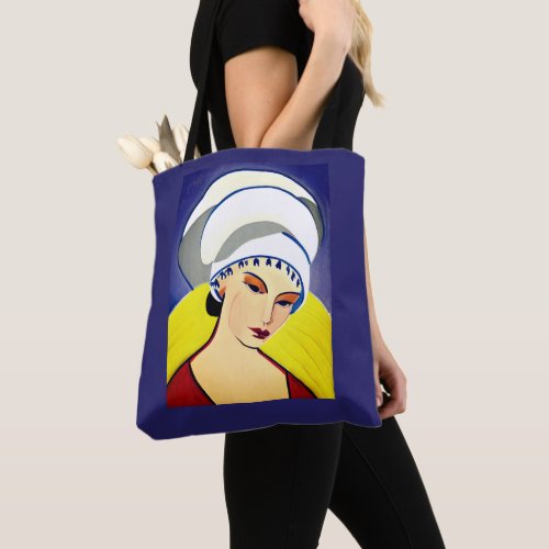 Art Deco Modern Lady in a Turban Tote Bag