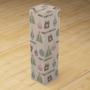 Art deco modern ornamental decor vintage craft ret wine box