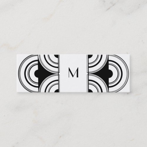 Art deco Monogram Calling Card Business Cards