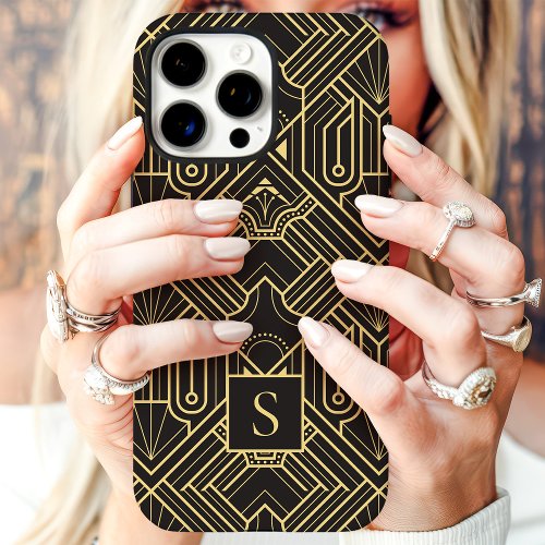 Art Deco Monogram Iphone 16 Pro Case