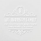Art Deco Monogram | Custom Name & Return Address
