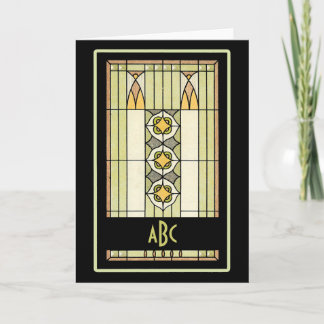 Art Deco Monogrammable Cards