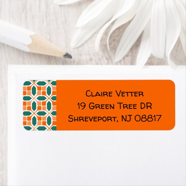 Art Deco Mosaic  Label (Insitu)