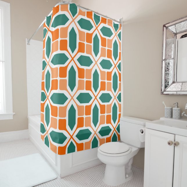 Art Deco Mosaic  Shower Curtain (In Situ)