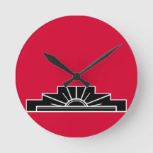 Art Deco Motif in B&W and Red