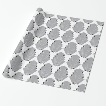 Art Deco Motif Pattern Wrapping Paper by thepapershoppe at Zazzle