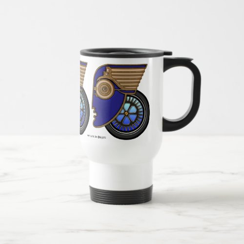 Art Deco Motorhead Travel Mug