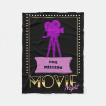 Art Deco Movie Night Personalized Family Name