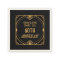 Art Deco Name 60th Wedding Anniversary Gold Black