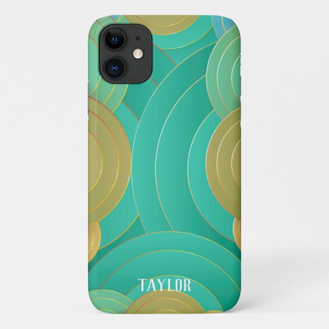Art Deco Name Personalized Case-Mate iPhone Case (Back)