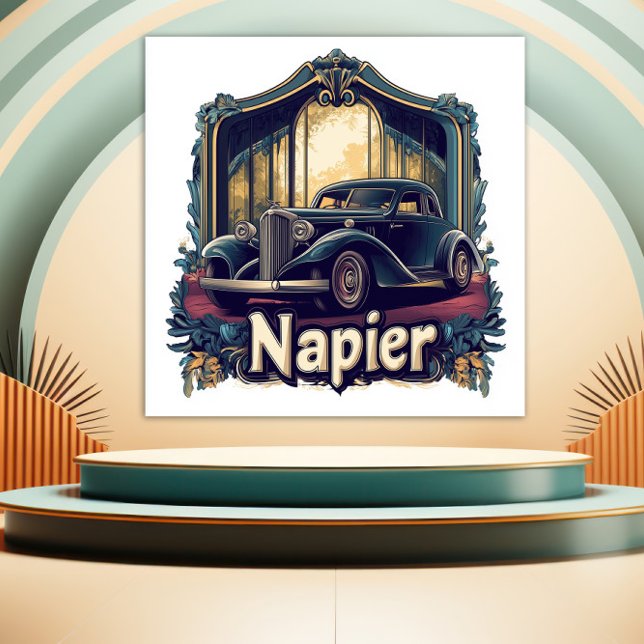 Art Deco Napier Vintage Car Magnet (Creator Uploaded)