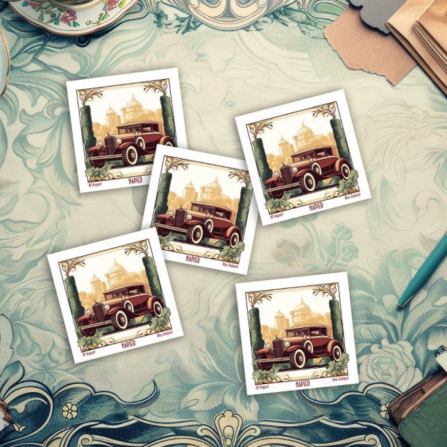Art Deco Napier Vintage Car Magnet (Creator Uploaded)
