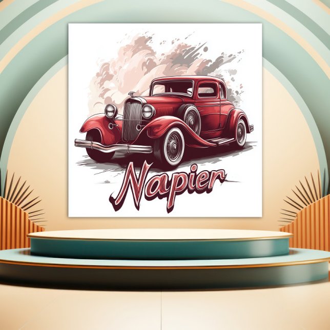 Art Deco Napier Vintage Car Magnet (Creator Uploaded)