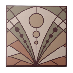 Art Deco (natural terracotta shades) Ceramic Tile