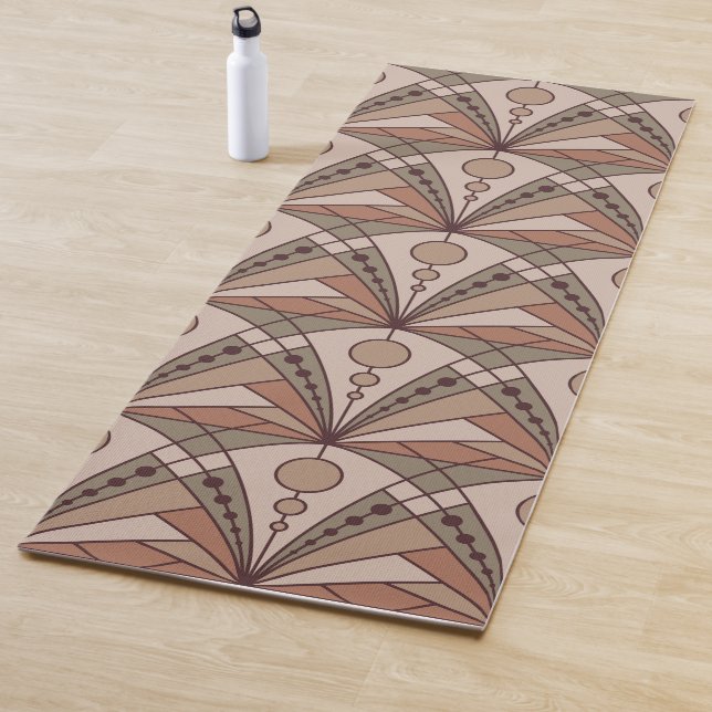 Art Deco (natural terracotta shades) Yoga Mat (In Situ)