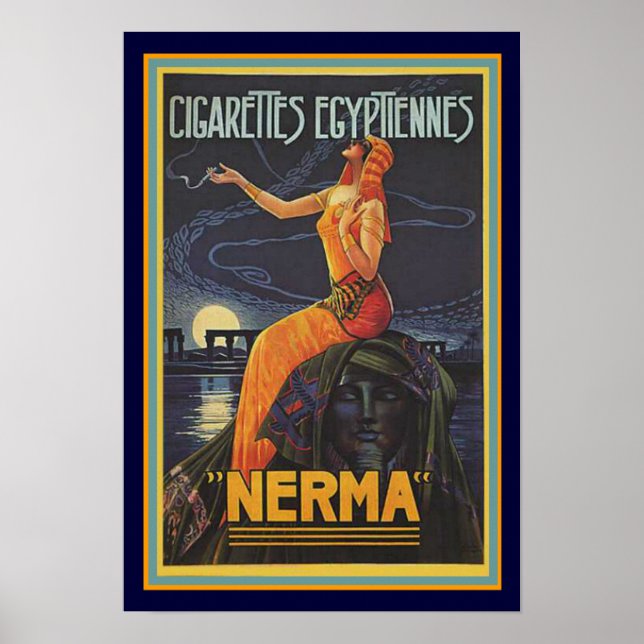 Art Deco Nerma Cigaret Ad Poster 13 x 19 (Front)
