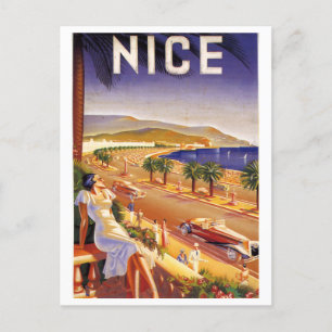 Art Deco Nice France postcard