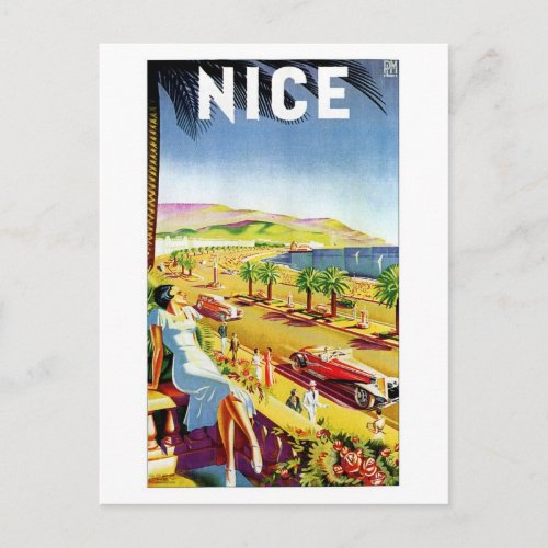 Art Deco Nice French riviera Postcard