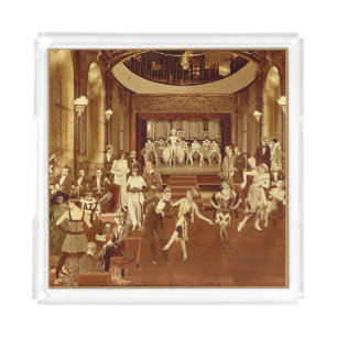 Art Deco Night Club Acrylic Tray