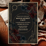  Art Deco Noir Murder Mystery Party Birthday Invitation