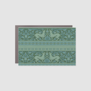 Art Deco Nouveau Dog Nature Animal Pattern Car Magnet