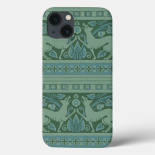 Art Deco Nouveau Dog Nature Animal Pattern iPhone 13 Case
