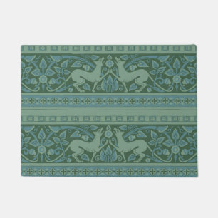 Art Deco Nouveau Dog Nature Animal Pattern Doormat
