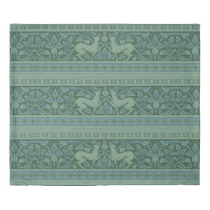 Art Deco Nouveau Dog Nature Animal Pattern Duvet Cover