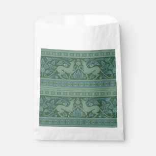 Art Deco Nouveau Dog Nature Animal Pattern Favor Bag