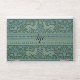 Art Deco Nouveau Dog Nature Animal Pattern HP Laptop Skin
