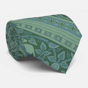Art Deco Nouveau Dog Nature Animal Pattern Neck Tie