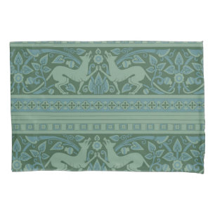 Art Deco Nouveau Dog Nature Animal Pattern Pillow Case