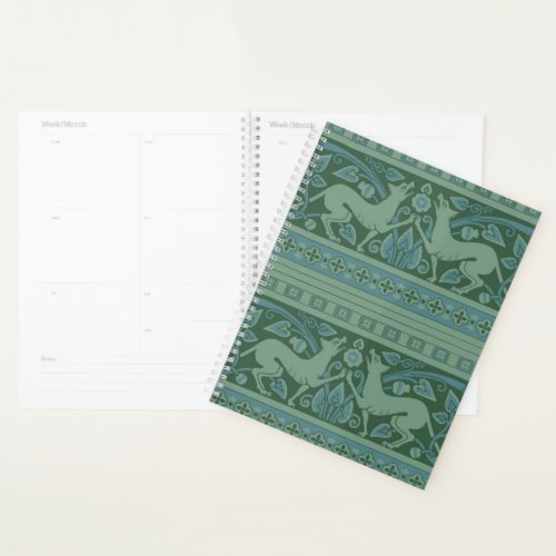 Art Deco Nouveau Dog Nature Botanical Antique Planner