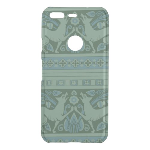 Art Deco Nouveau Dog Nature Botanical Antique Uncommon Google Pixel Case