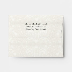 Art Deco Nouveau Gatsby Style Gold n Lace Look Envelope