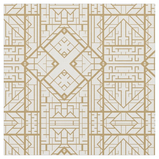 Art deco,nouveau,gold,white,elegant,chic,pattern,t fabric (Close Up)
