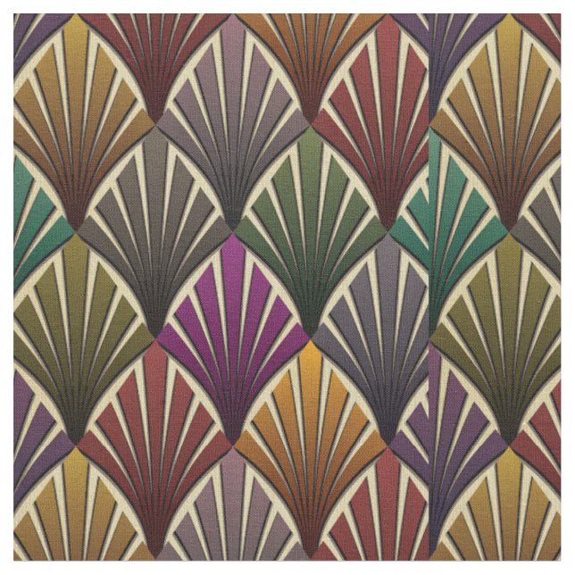 art deco,nouveau,hunter green,navy blue,yellow,vin fabric (Close Up)