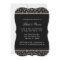 Art Deco Nouveau Lace Faux Silver Calligraphy